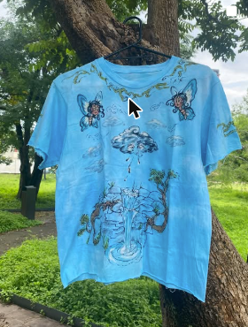 playera mariposas y lluvia